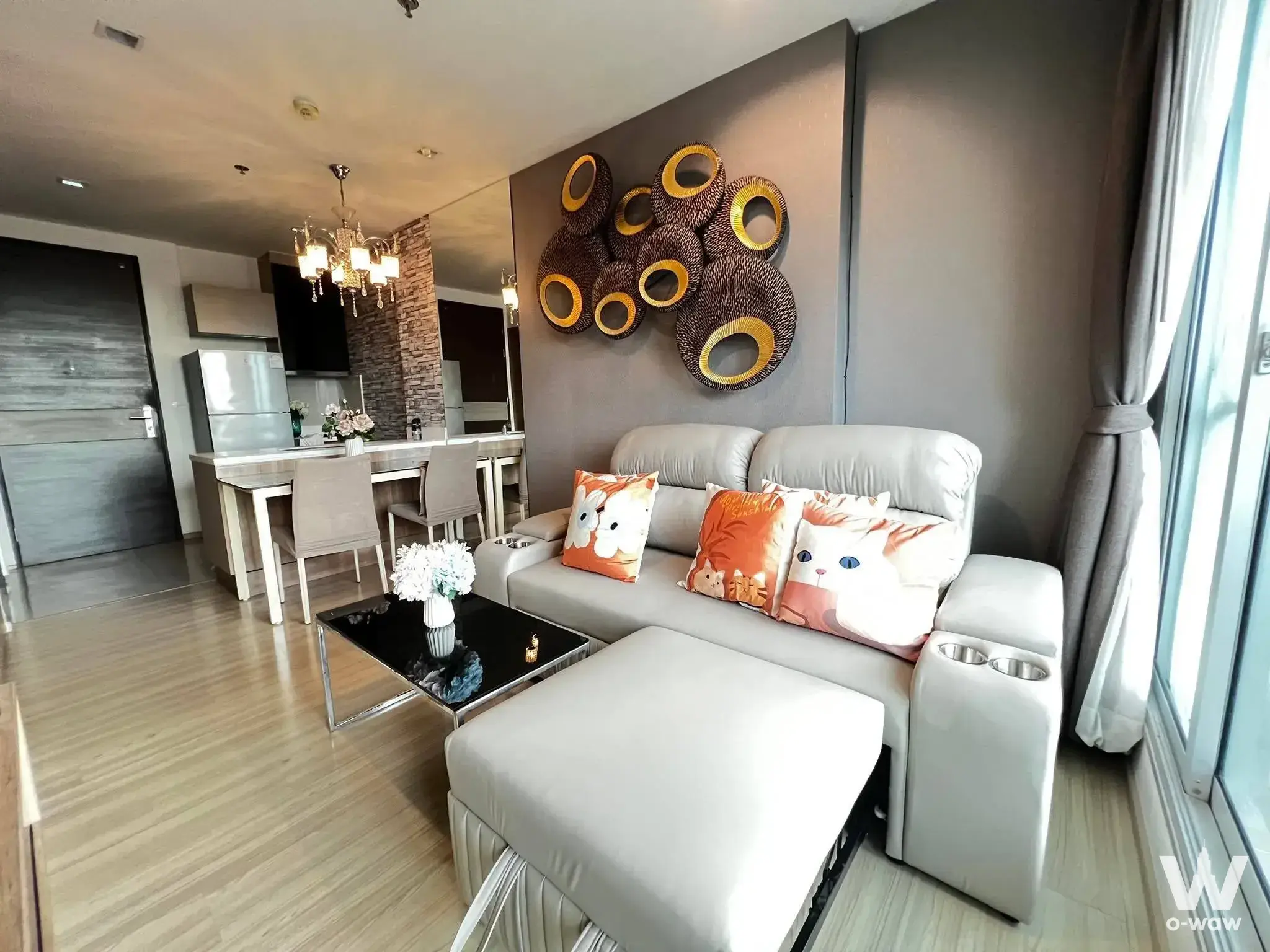 Condo with 1 bedroom for rent at RHYTHM Sathorn — photo 2 of 6