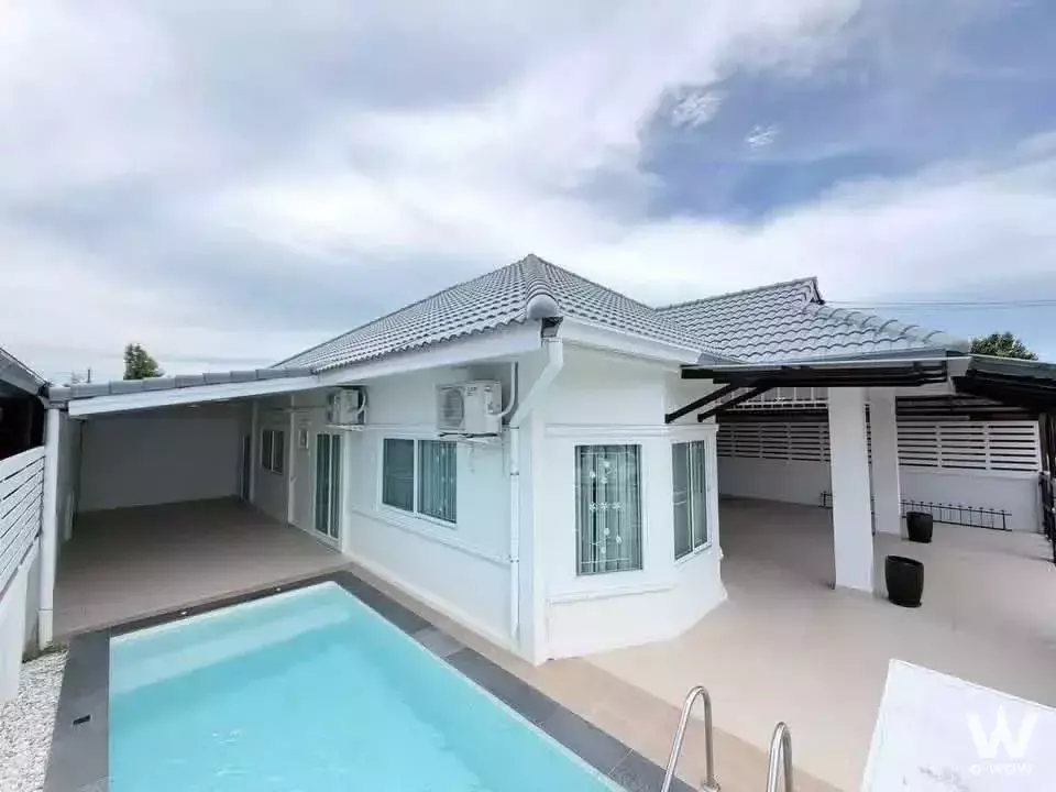 Modern 3-bed house for sale in Raviporn City Home Village with pool and carport