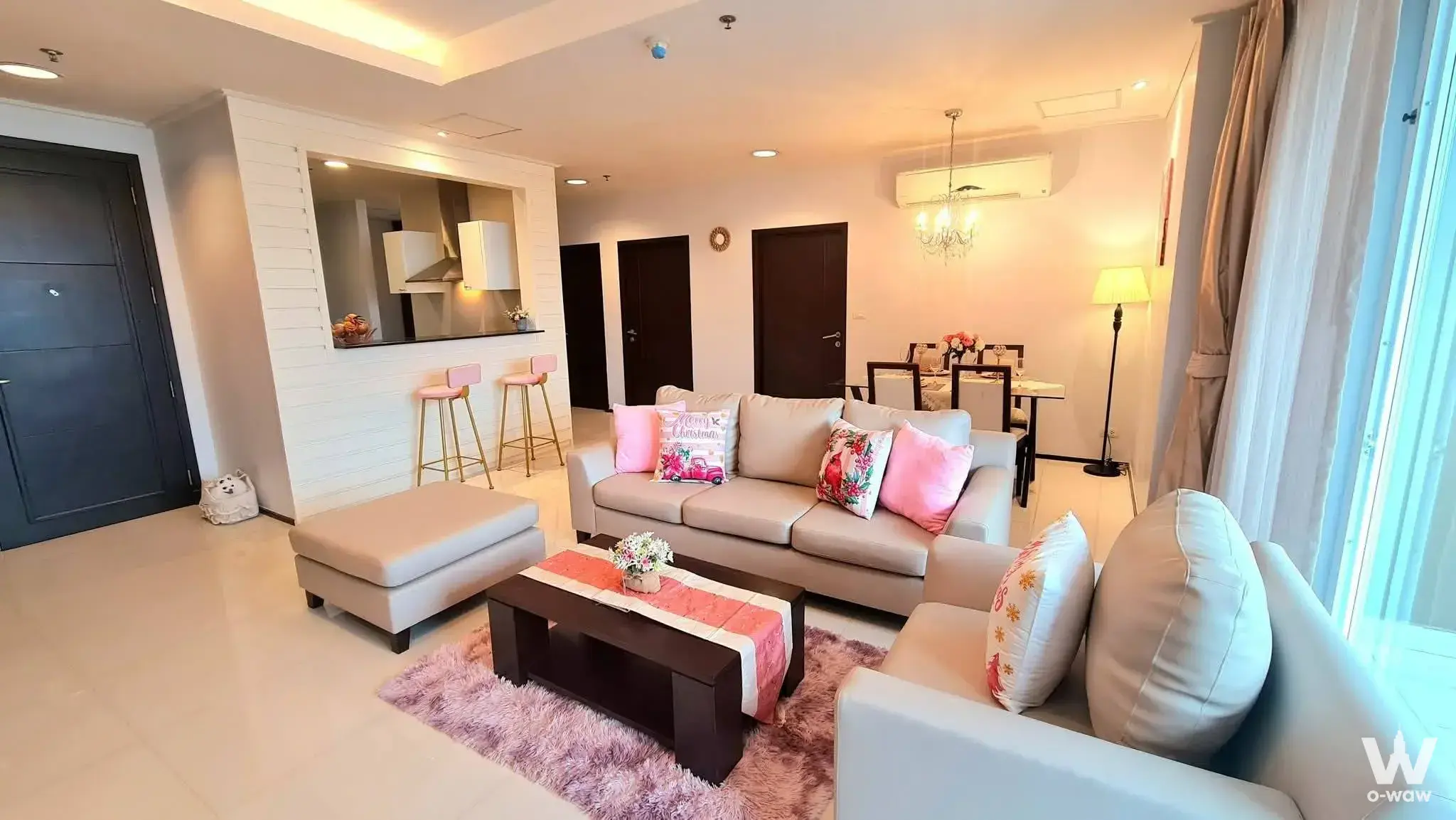 Condo with 2 bedrooms for rent at Piyathip Place Serviced Apartment — photo 3 of 5
