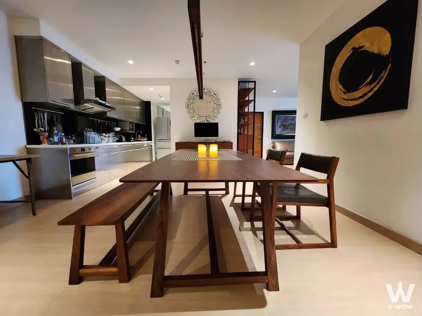 Condo with 3 bedrooms for rent at Supalai Prima Riva — photo 2 of 5