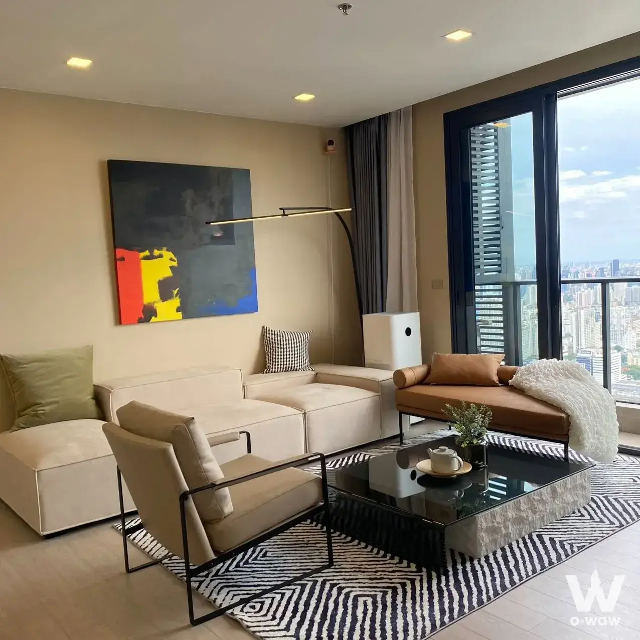 Condo with 3 bedrooms for rent at One9Five Asoke - Rama 9 — photo 2 of 5