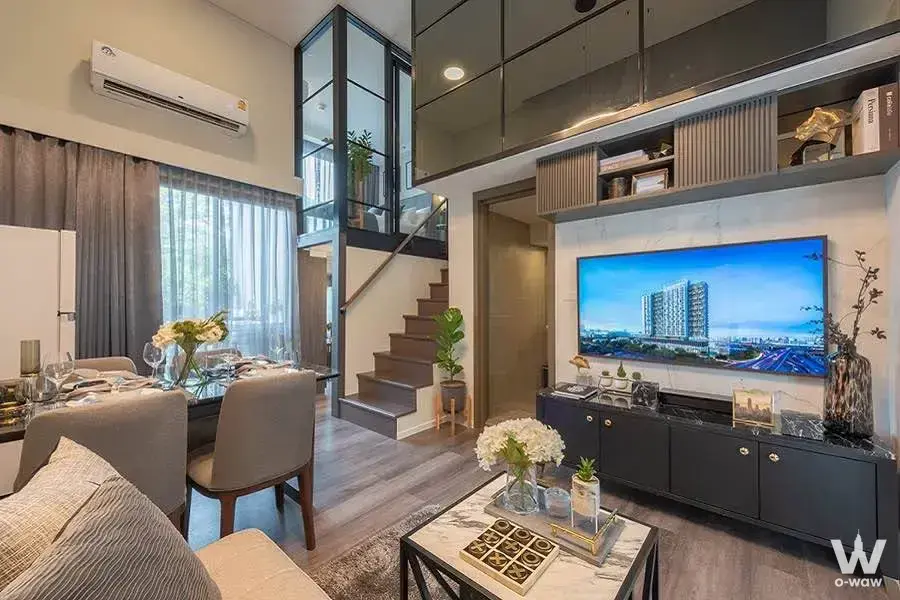 Condo with 2 bedrooms for sale at Opposite Fashion Island, Ram Inthra Road, Khana Yao, Bangkok 10230, Thailand — photo 2 of 3