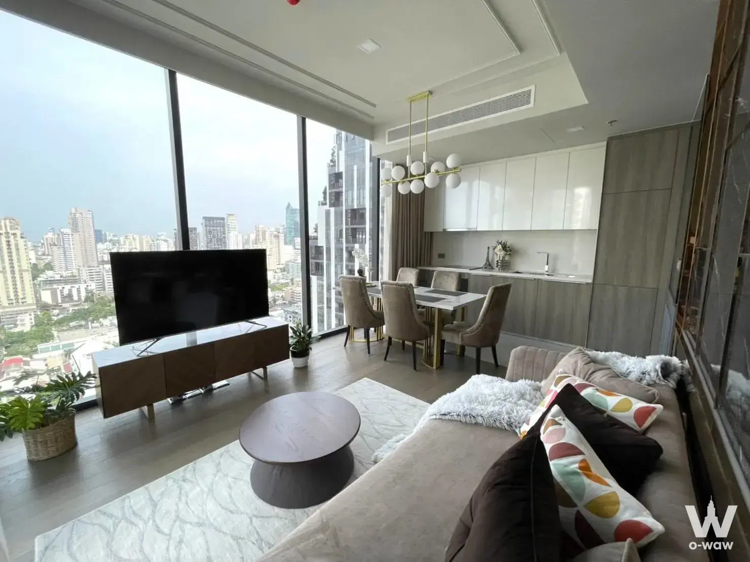 Condo with 2 bedrooms for rent at Celes Asoke — photo 1 of 4