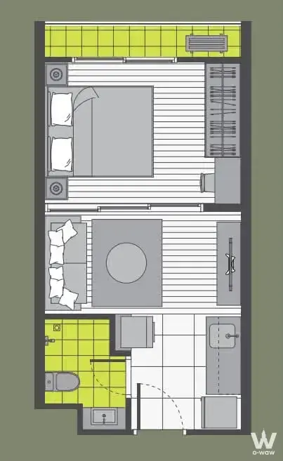 Condo with 1 bedroom for rent at A Space Condominium — photo 2 of 2