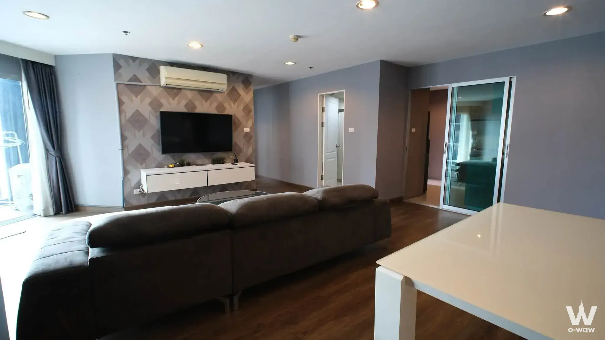 Condo with 3 bedrooms for rent at Belle Grand Rama 9 — photo 2 of 5