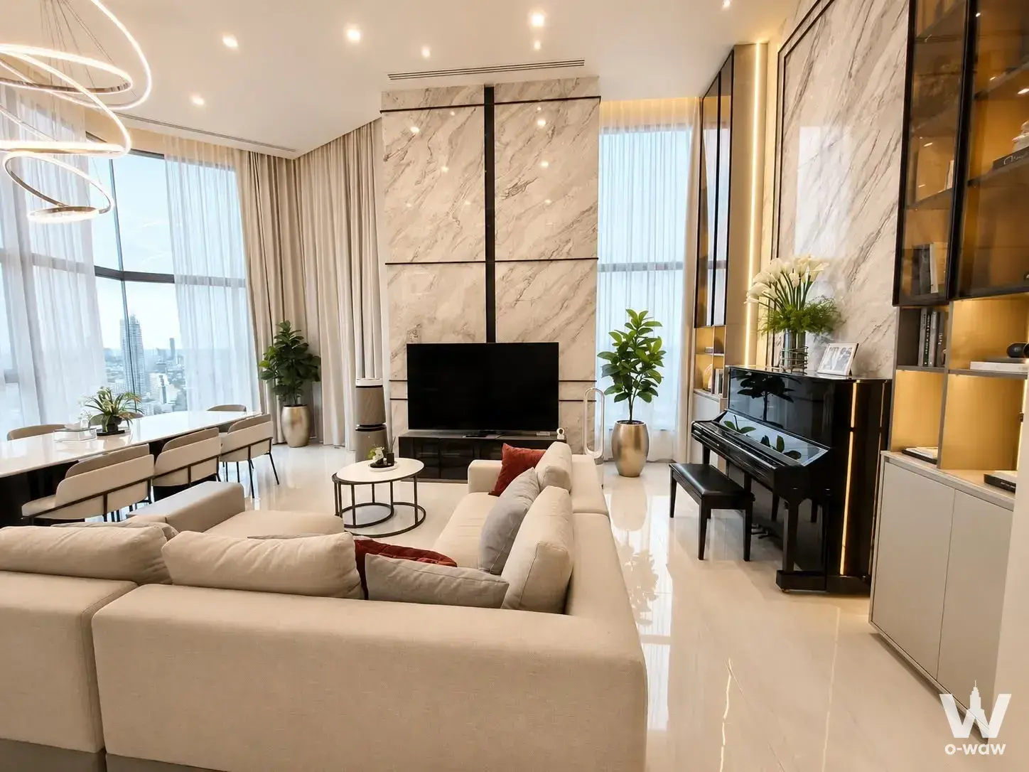 Condo with 3 bedrooms for rent at Park Origin Chula-Samyan — photo 4 of 5