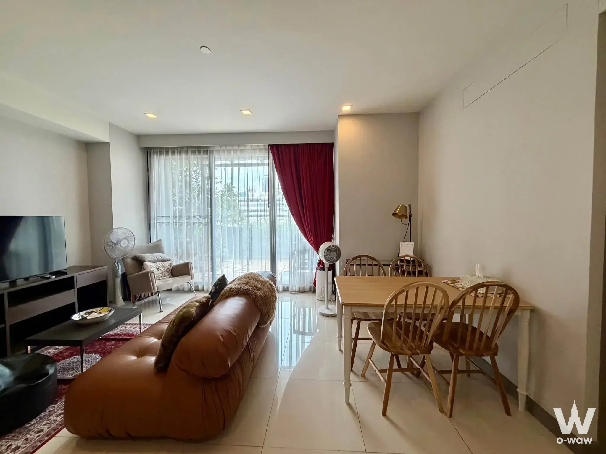 Condo with 2 bedrooms for rent at M Silom — photo 1 of 5