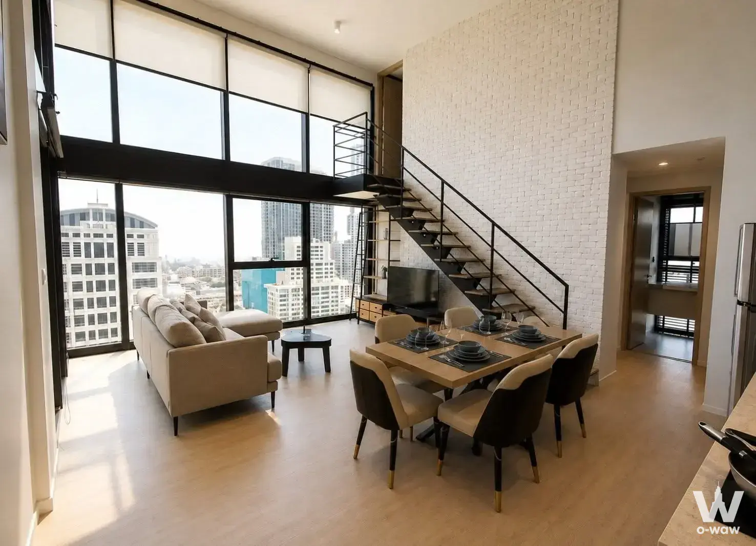 Condo with 2 bedrooms for rent at The Lofts Silom by Raimon Land — photo 2 of 5