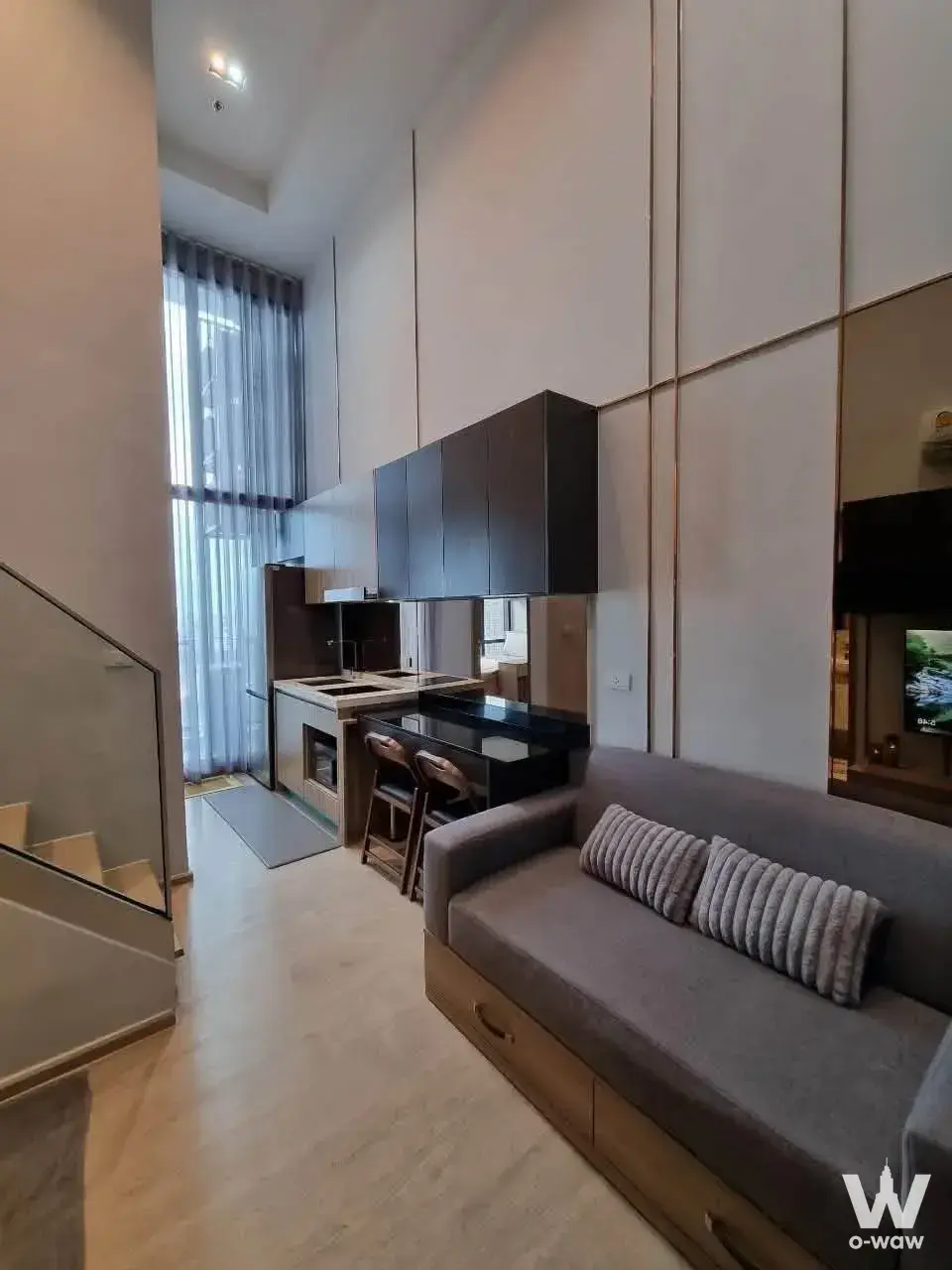 Condo with 2 bedrooms for rent at Altitude Unicorn-Tha Phra — photo 1 of 4