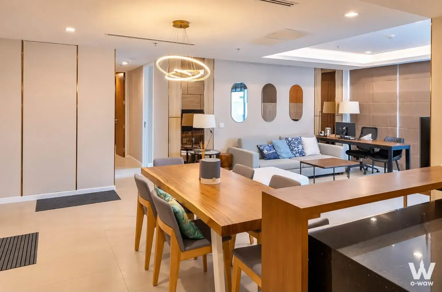 Condo with 3 bedrooms for rent at The River Condominium — photo 2 of 5