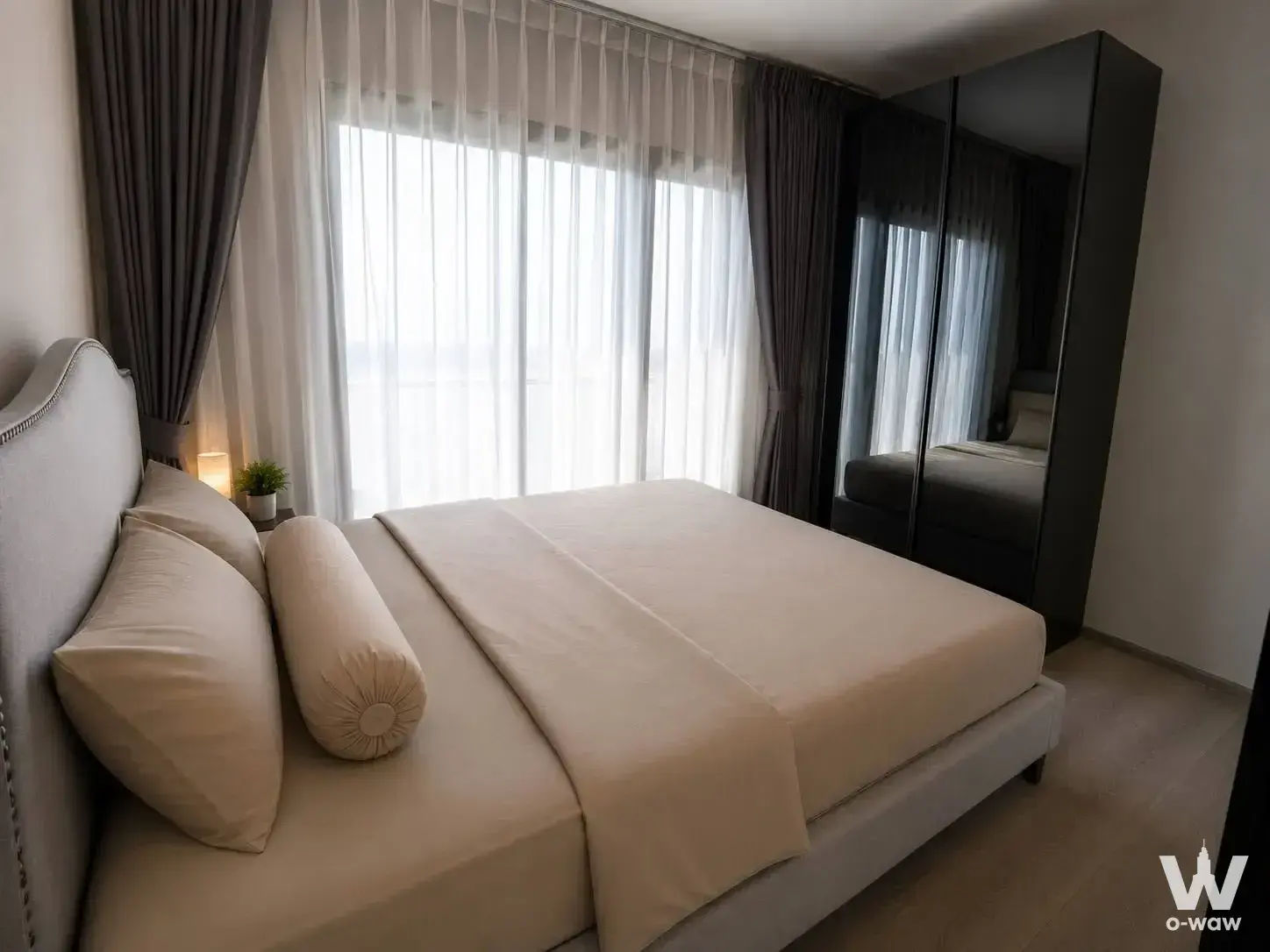 Condo with 1 bedroom for rent at The Politan Rive — photo 1 of 5