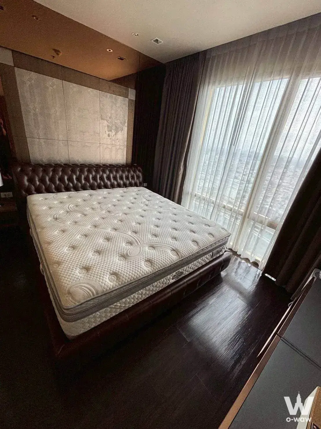 Luxury bedroom featuring a king bed and city views in StarView Rama 3