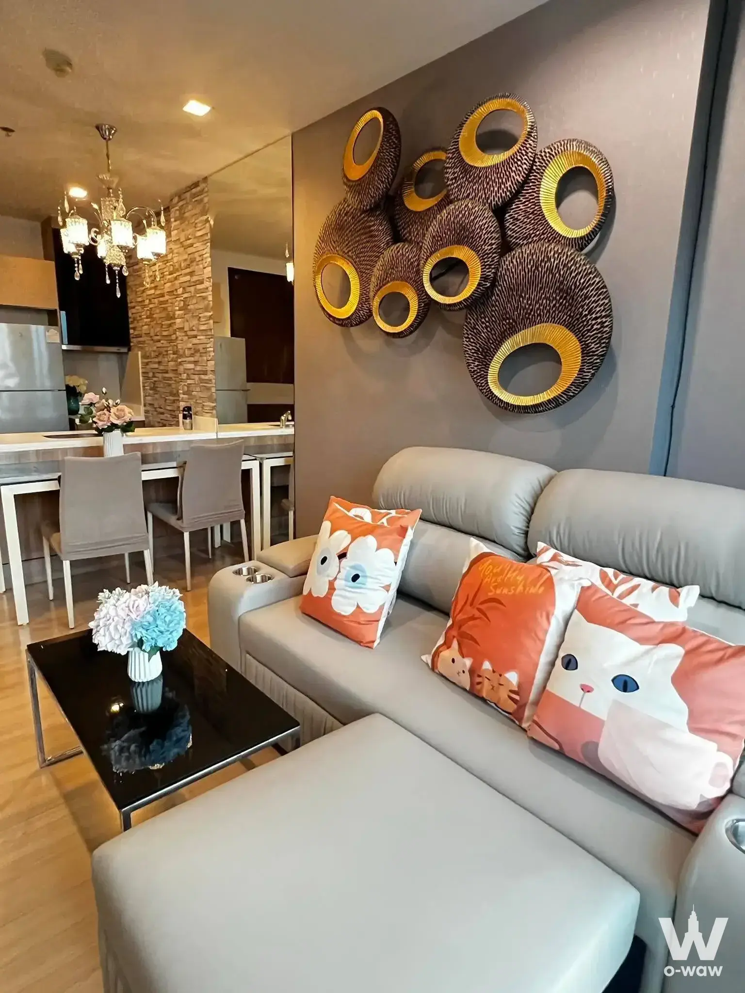 Condo with 1 bedroom for rent at RHYTHM Sathorn — photo 1 of 6