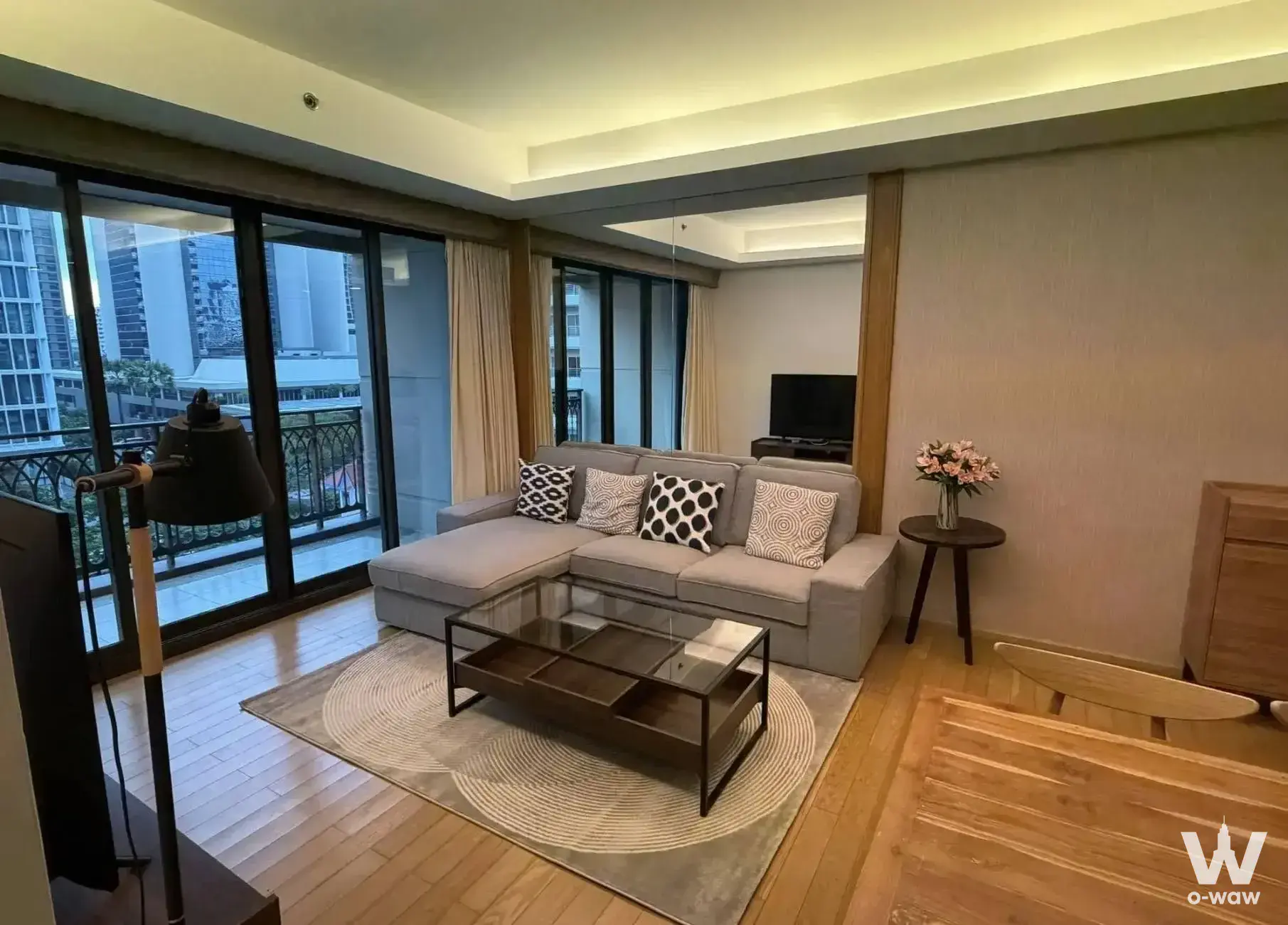 Condo with 2 bedrooms for rent at Prive by Sansiri — photo 1 of 5