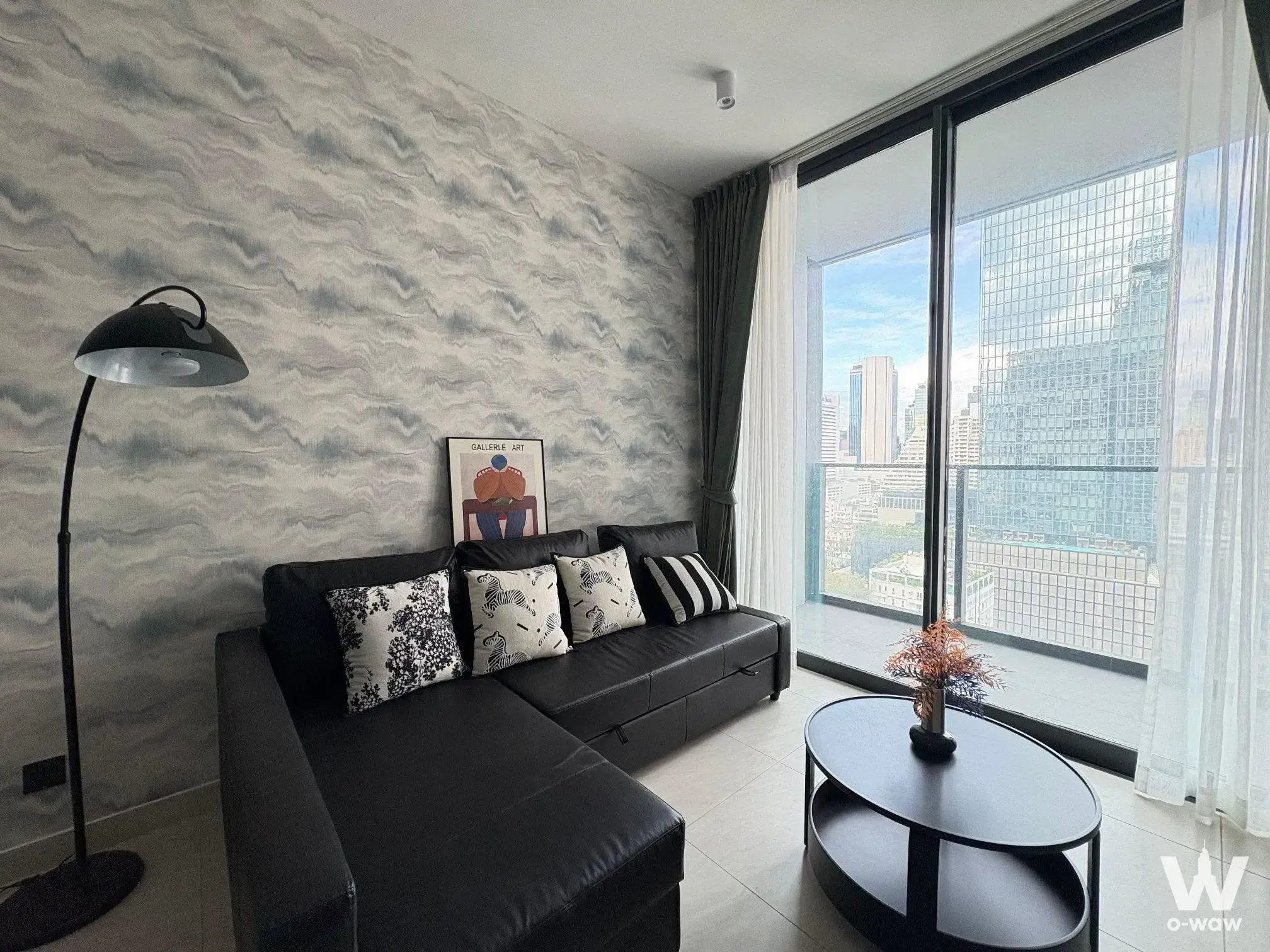 Condo with 2 bedrooms for rent at Tait Sathorn 12 — photo 1 of 5