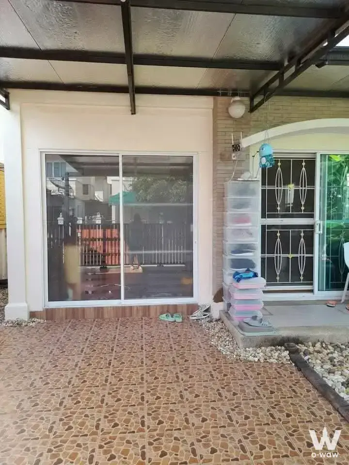 Exterior patio of a 3-bed house for sale in Moo Ban Chuan Chuen Green Park