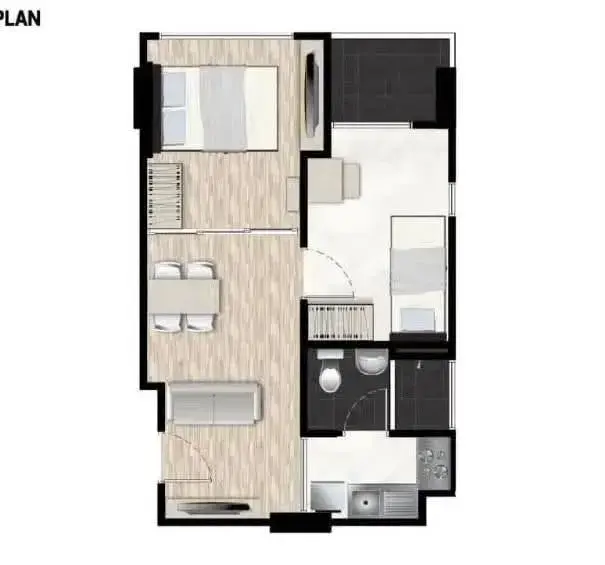 Condo with 1 bedroom for rent at Sathorn-Chan, Bangkok — photo 5 of 5