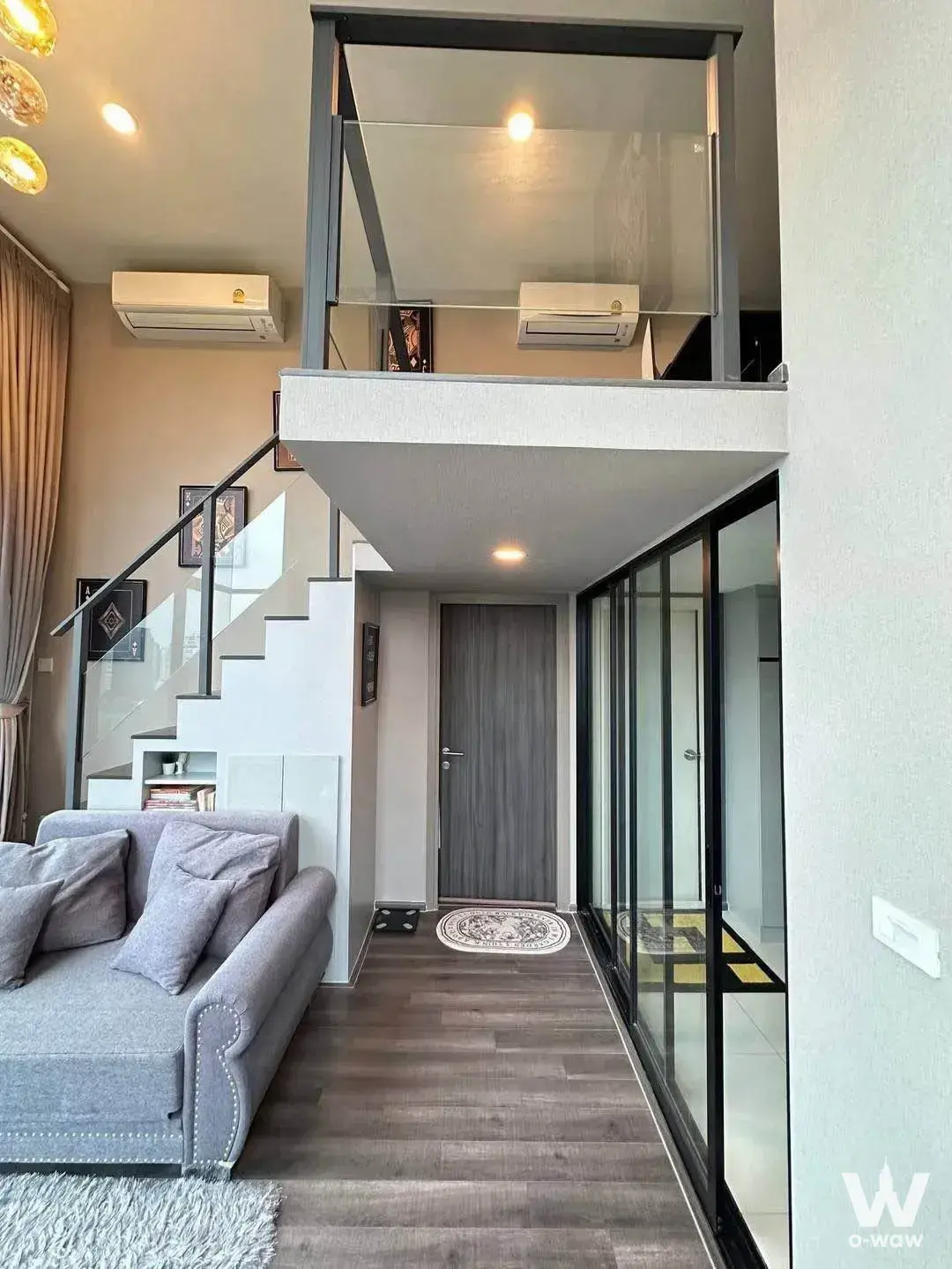 Condo with 2 bedrooms for rent at KnightsBridge Space Rama 9 — photo 1 of 5