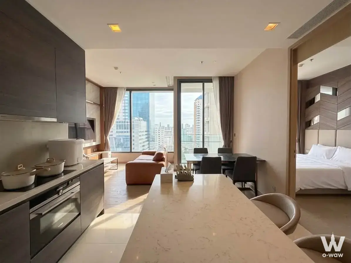 Condo with 2 bedrooms for rent at THE ESSE ASOKE — photo 1 of 5