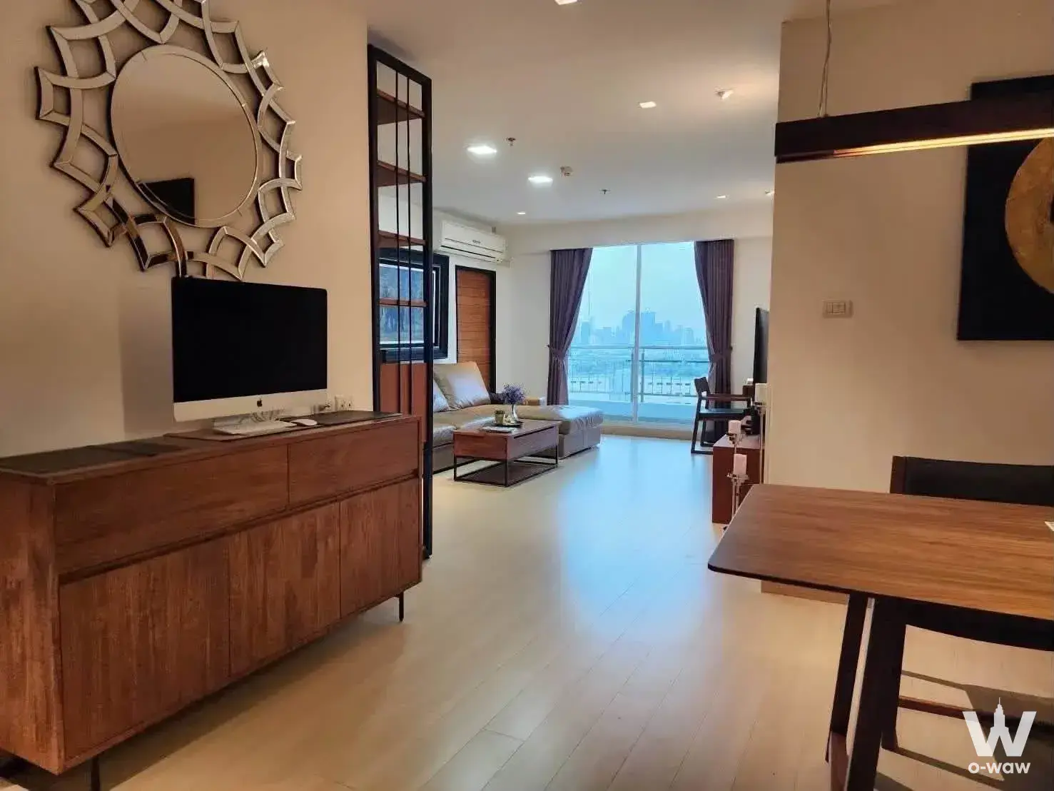 Condo with 3 bedrooms for rent at Supalai Prima Riva — photo 1 of 5