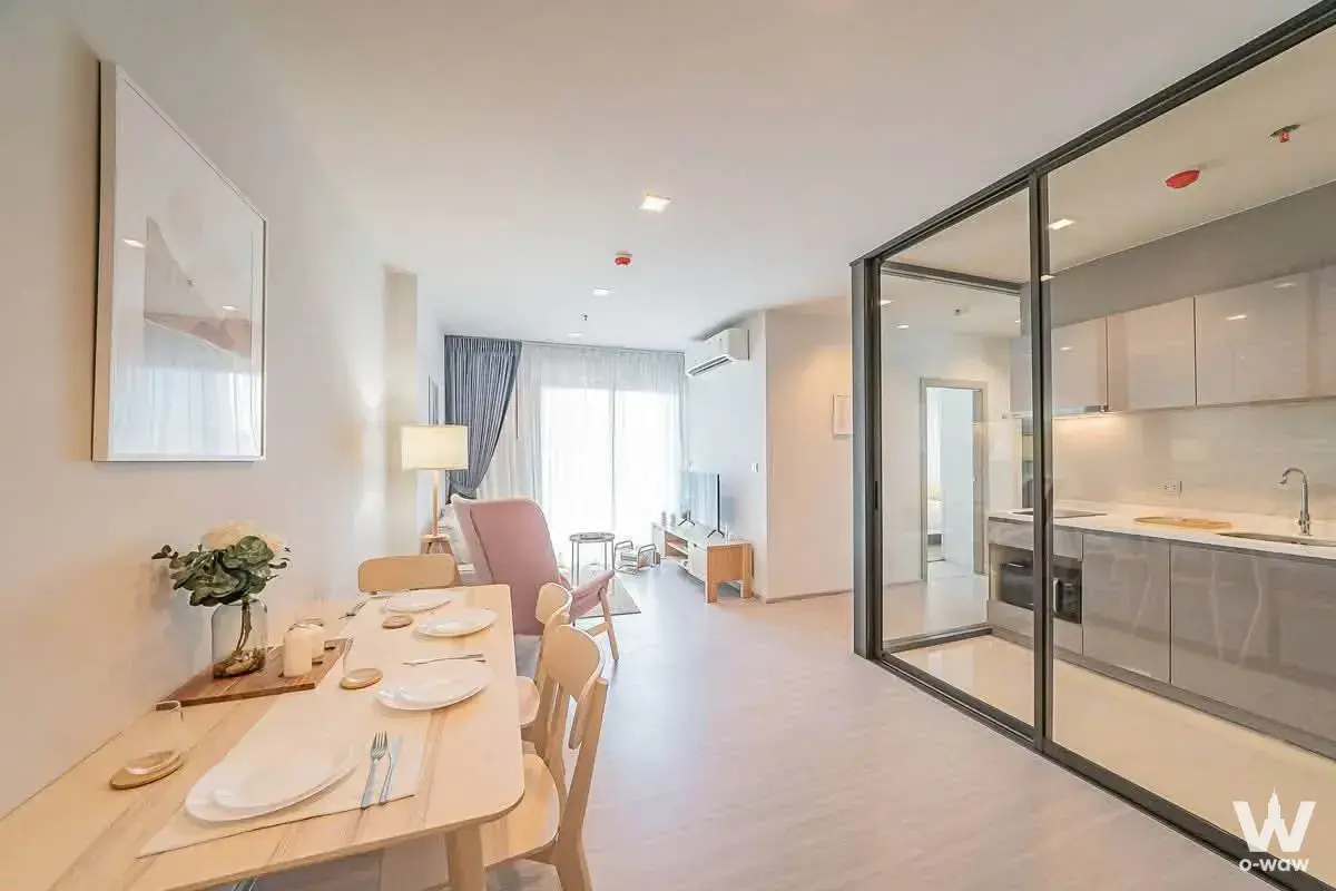 Condo with 2 bedrooms for rent at Life Asoke - Rama 9 — photo 1 of 5