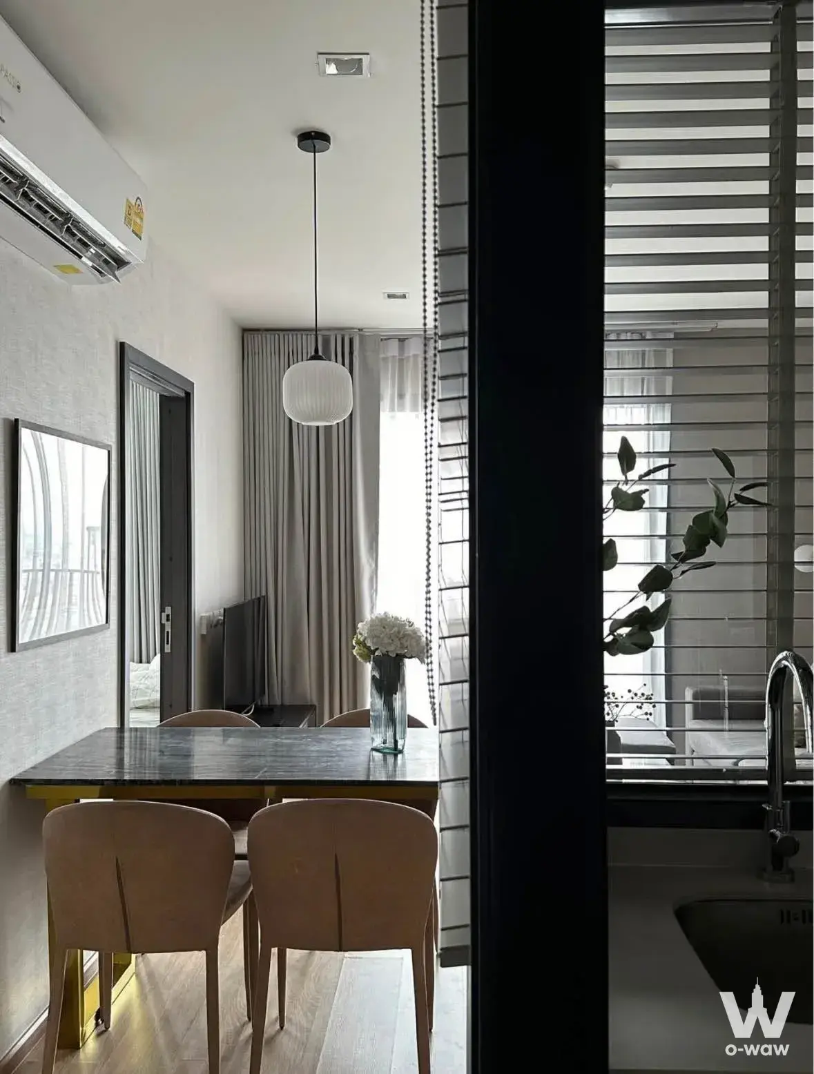 Condo with 2 bedrooms for rent at THE BASE Garden Rama 9 — photo 3 of 5