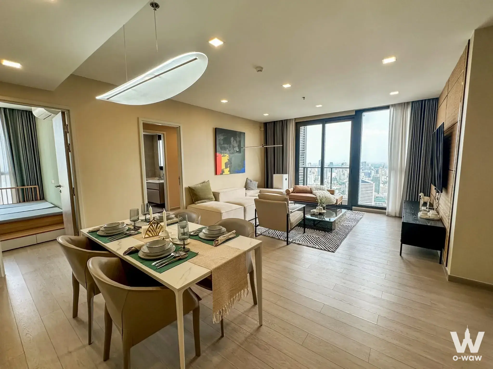 Condo with 3 bedrooms for rent at One9Five Asoke - Rama 9 — photo 4 of 5