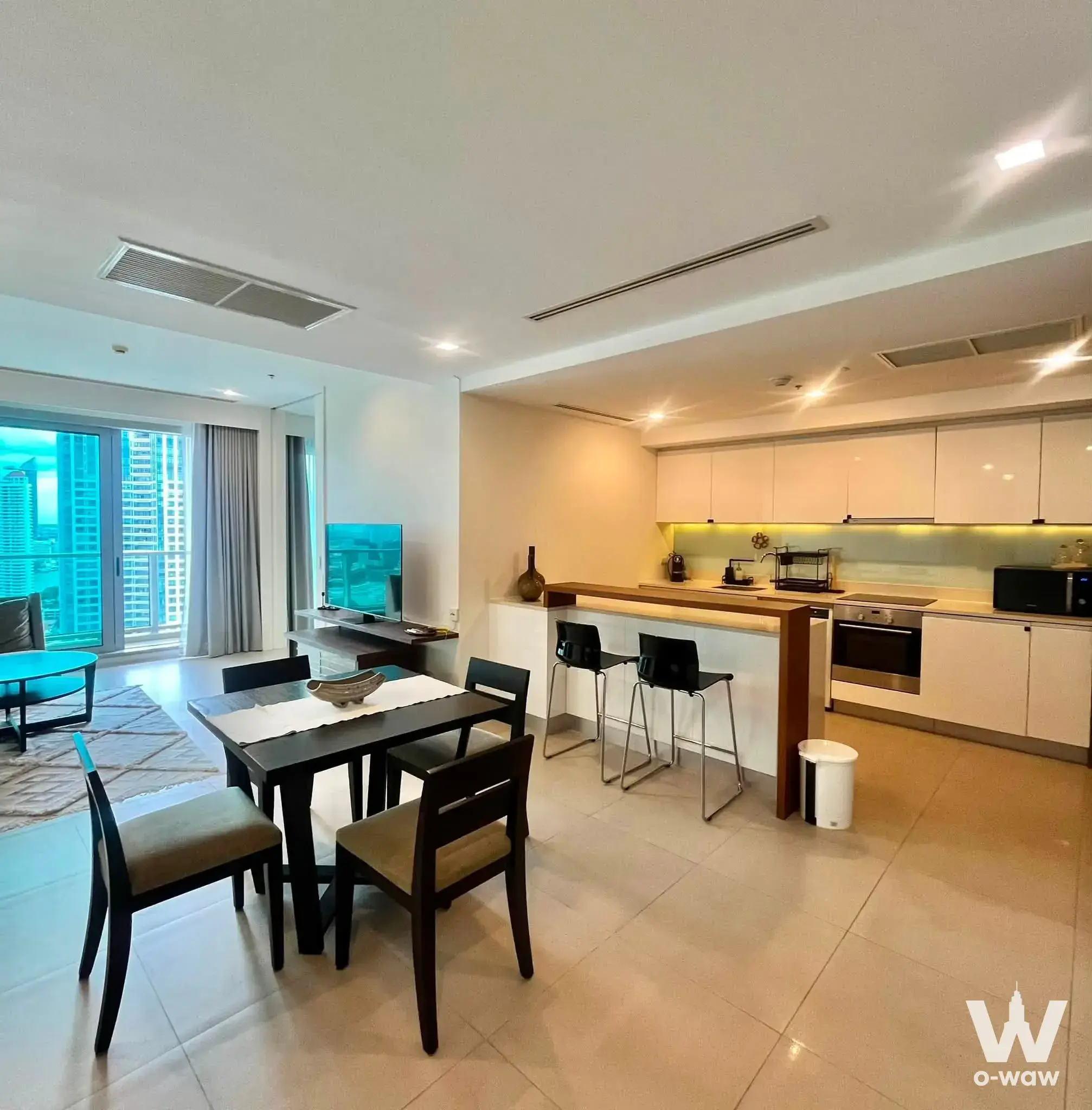 Condo with 3 bedrooms for rent at The River Condominium — photo 1 of 5