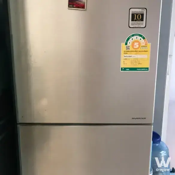 2-bed condo for sale in The One Plus+ @Srinakarin close-up of stainless steel two-door refrigerator