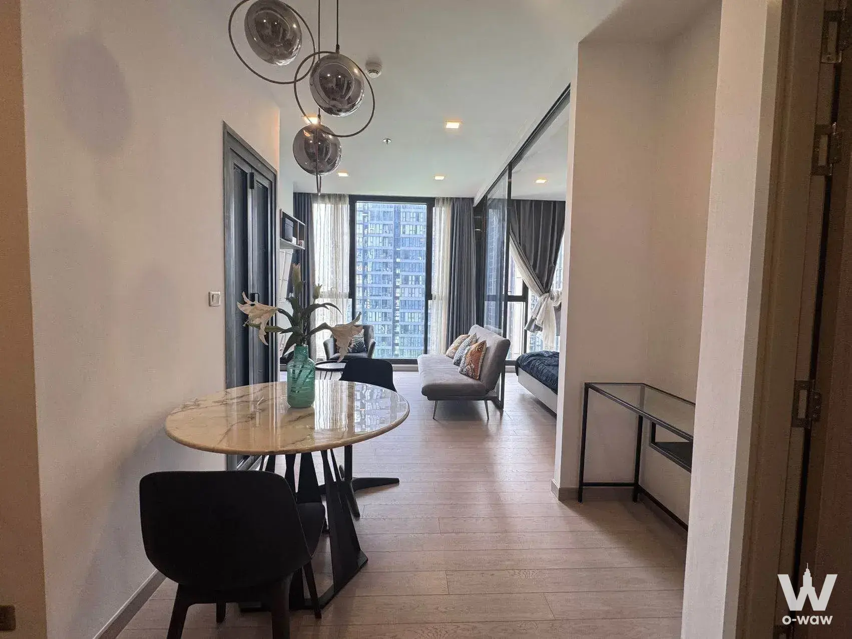 Condo with 1 bedroom for rent at One9Five Asoke - Rama 9 — photo 2 of 6