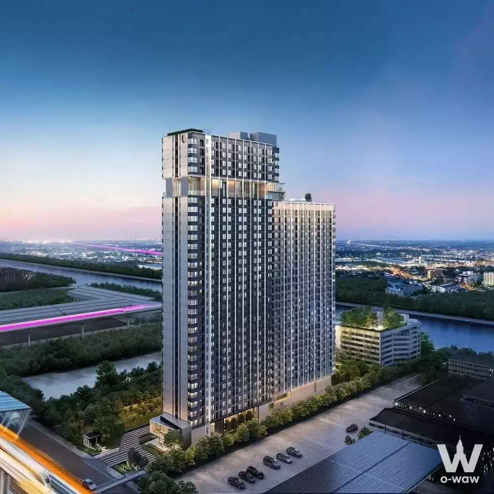 Near Kasem Bundit University Romklao Campus, Min Buri area, opposite Pink Line MRT station