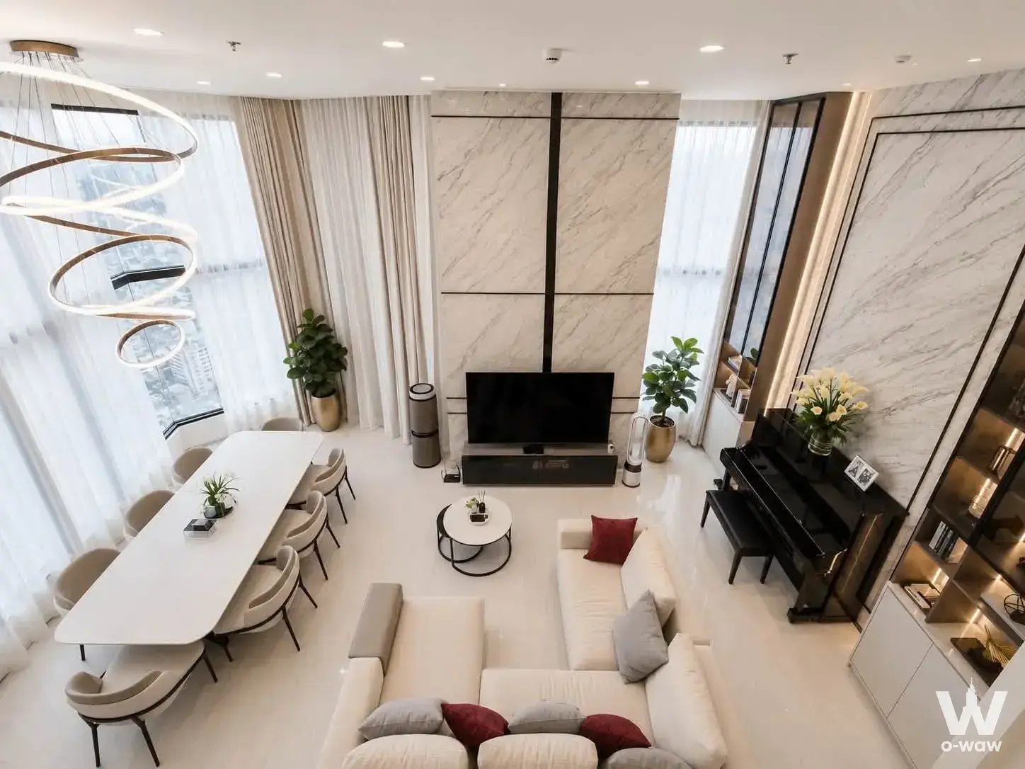 Condo with 3 bedrooms for rent at Park Origin Chula-Samyan — photo 4 of 5
