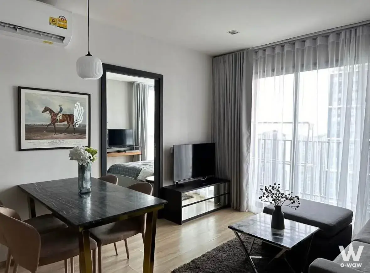 Condo with 2 bedrooms for rent at THE BASE Garden Rama 9 — photo 4 of 5